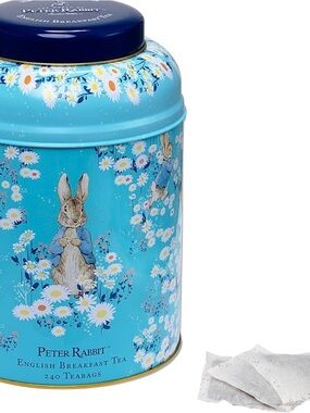 ENGLISH BREAKFAST TEA IN PETER RABBIT TIN (used)